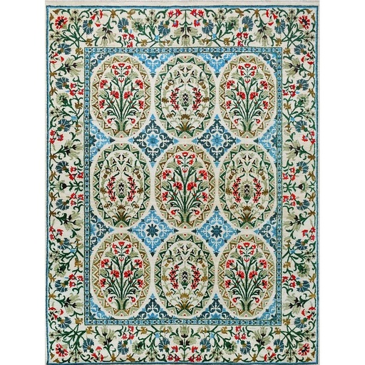 [PK0499-HM-RUG-004269] Suzani Carpet -Wool&Silk- 8x10