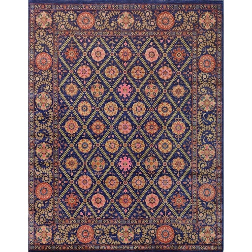 [PK0499-HM-RUG-004270] Suzani Carpet -Wool&Silk- 8x10