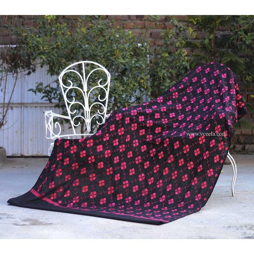 [PK0888-CW-SCF-005135] Phulkari Embroidered Shawl