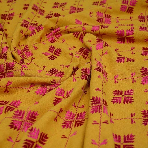 [PK0888-CW-SCF-007584] Embroidered Phulkari Shawl