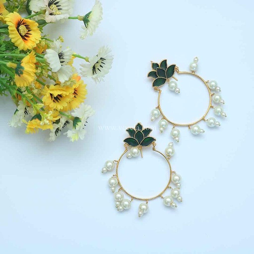 [PK2502-JW-EAR-008426] Arsi Tops / Earrings - Kundan Jewellery